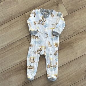 Adorable Gray and Brown Kids One Piece